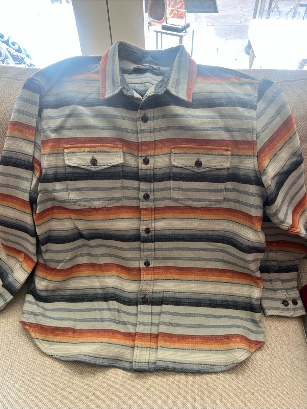 Men’s Pendleton serape shirt all cotton xl